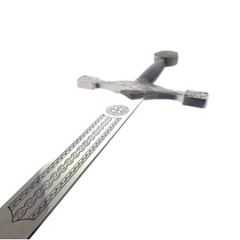 King Arthur Sword in The Stone: Excalibur Sword with Display Plaque. for Collection, Wall Decoration, Cosplay