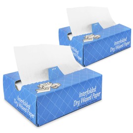 Fit Meal Prep Fit Meal Prep 1000 Sheets 6 x 10.75 Dry Wax Paper Sheets for Food, Greaseproof Sandwich Wrapping, Interfolded Deli Wax Paper for Fries, Burgers, Food Basket, Made in USA