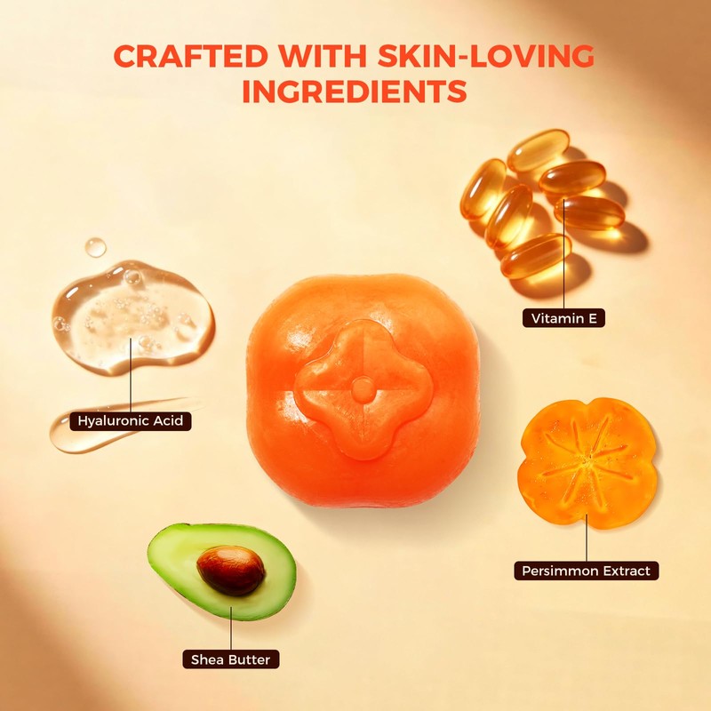 KlearBloom Persimmon Soap for Body Odor, 2 Bars x 105g