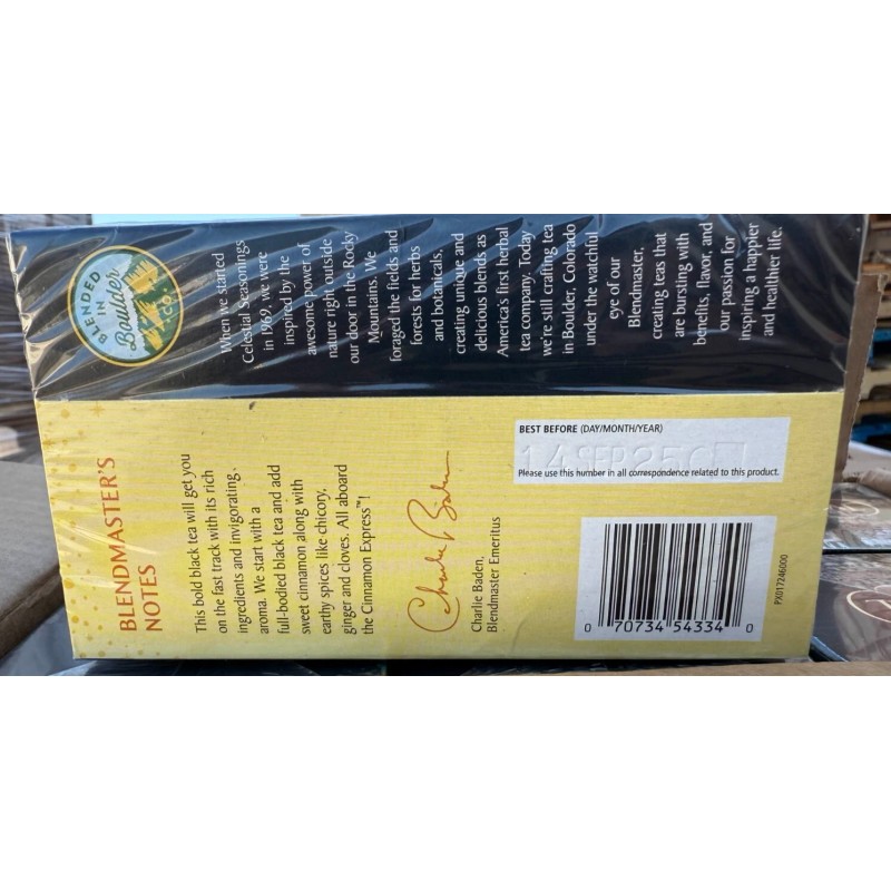 Celestial Seasonings Cinnamon Express Black Tea Pack of 6