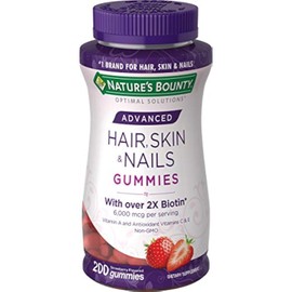 Nature's Bounty Optimal Solutions Advanced Hair, Skin, Nails, 2X Biotin, 200