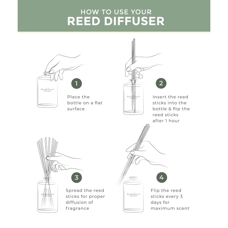 Pecksniff's Sandalwood & Vanilla Diffuser | 200 ml/6.76 Fl Oz