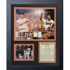 Legends Never Die Cal Ripken #2131 Framed Photo Collage, 11 by 14-Inch