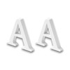 5cm alphabet letter white (A (2 pack)