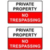 The Signal Range Pack of 2 rigid plastic signs 300mm