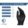 OneProtek Disposable Gloves - Black - Vitrile Gloves - Nitrile