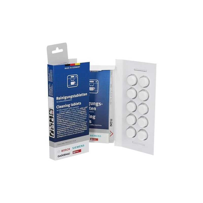 10 00312295 Cleaning Tablets for Espresso Coffee Makers for Bosch,