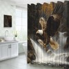 YOZSLGU Eagle Shower Curtain Powerful Bird Wildlife Fabric Bathroom Decor