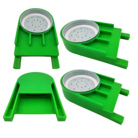 Dabkanna 4 Pack Bee Hive Feeder - Green Entrance Feeders for Bee Hives - Easy and Effective Water or Sugar Syrup Feeding Solution