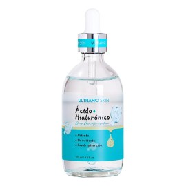 Sérum Ácido Hialurónico Hidratación Profunda -ULTRAMO- Suero Facial Pre Maquillaje Piel Suave con Acabado Perfecto