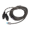 2Pin Sound Cable 3 in 1 Silver Plated Copper Cable