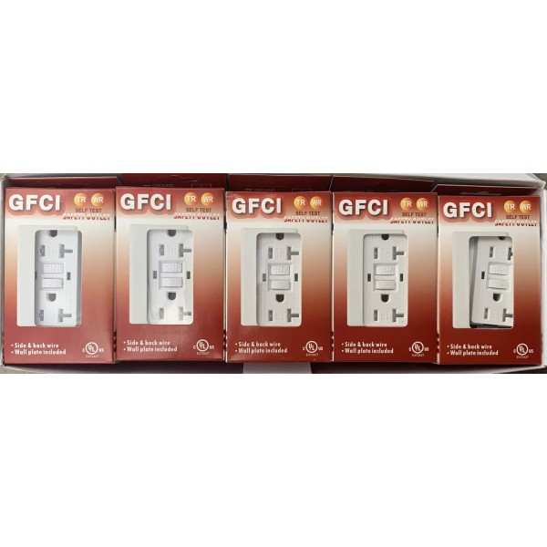 Unbranded (20 PCS)GFCI TR WR /Outlet Receptacle Tamper/Weather Resistant 20A