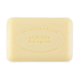 Pre de Provence Artisanal Soap Bar, Enriched with Organic Shea Butter, Natural French Skincare, Quad Milled for Rich Smooth Lather, 8.8 Ounce, Agrumes