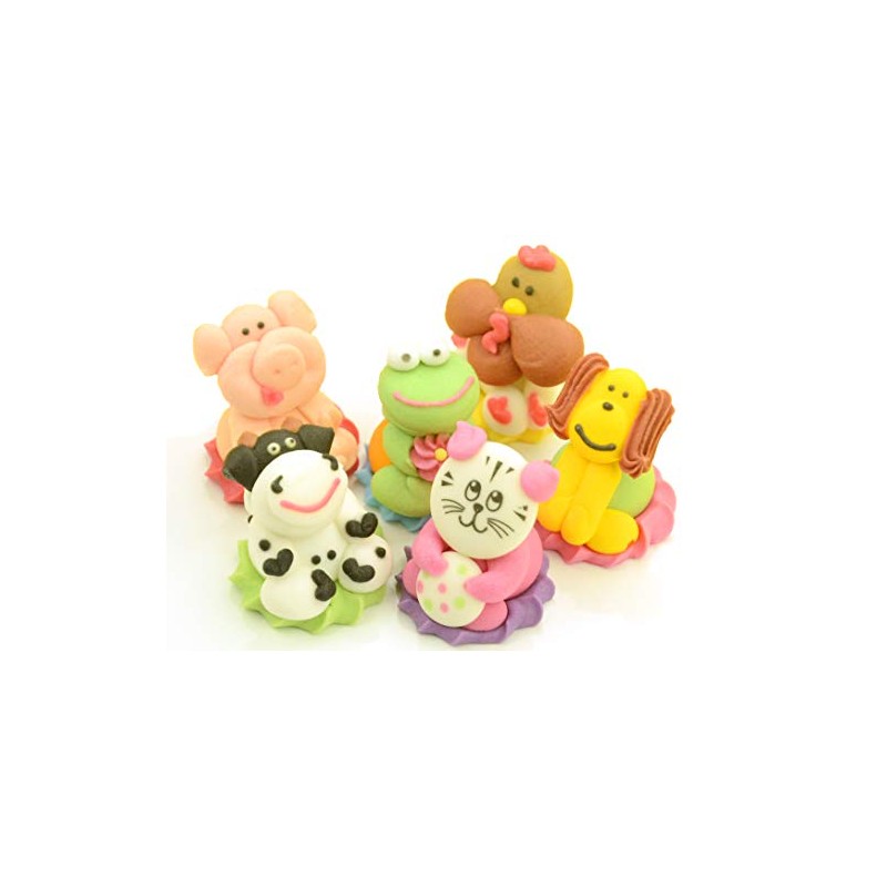Farm Animals Sitting Sugar Pack of 6