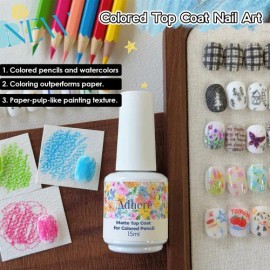 Esmalte Ee Uñas, Capa Superior Mate Para Lápices De Colores