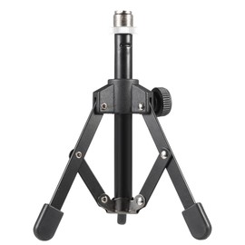 summina Mini Mic Stand Mini Foldable Desktop Tabletop Tripod Microphone Mic Stand Holder
