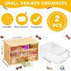 Wenqik 2 Pcs Small Drawer Organizer Teacher Toolbox Small Organizer