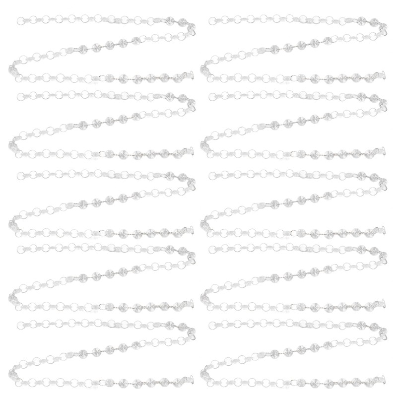 10pcs Crystal Chain Crystal Garland Strand Assemblable Acrylic Hanging Bead