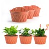Sungmor Wall Hanging Planters,11.5 Inch Hanging Flower Pots for Railing