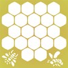 Honeycomb Stencil, 6.5 x 6.5 inch (S) - Large Bee