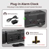Netzu Projection Alarm Clock for Bedroom Ceiling, Small Compact Plug-in
