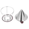 Reusable Coffee Dripper Stainless Steel Silicone Reusable Coffee Filter with