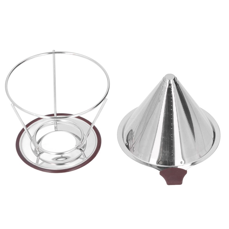 Reusable Coffee Dripper Stainless Steel Silicone Reusable Coffee Filter with