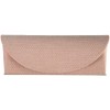 Megan 2229-05 Glasses Case, Compact, Slim, Semi-Hard Case, Size M,