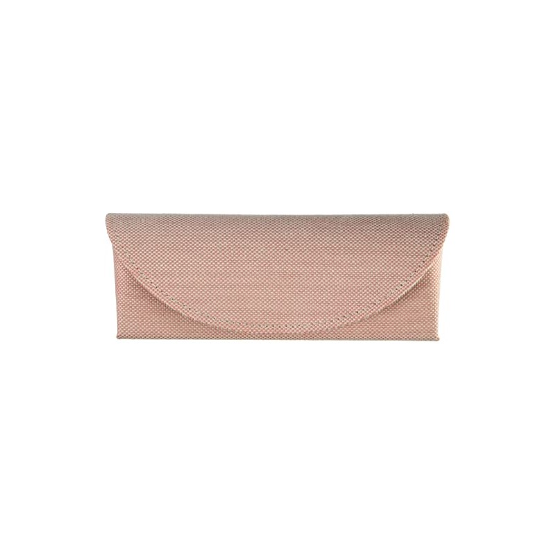 Megan 2229-05 Glasses Case, Compact, Slim, Semi-Hard Case, Size M,