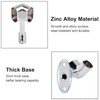 INCREWAY 4 PCS Silver Corner Closet Rod Support Bracket 90