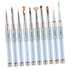 Baluue Professional Nail Art Pen Set Nail Art Brushes Manicure Templates Trimmer Diy Kit