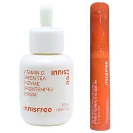 Innisfree Vita C Green Tea Enzyme Blemish Toning Serum Large Capacity 50ml+Eye Serum 10mL / 이니스프리 비타C 그린티 엔자임 잡티 토닝 세럼 대용량 50ml+아이세럼 10mL