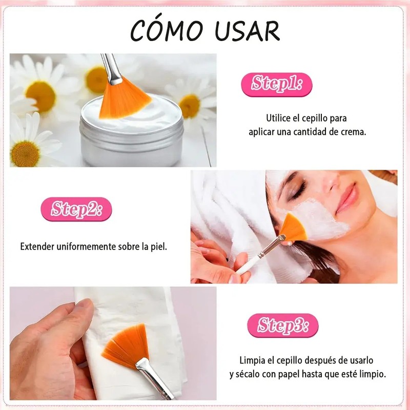 Kit 48 Brochas Premium Para Mascarilla Facial Serum Spa