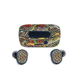 MightySkins Carbon Fiber Skin for Skullcandy Sesh True Wireless Earbuds - Fish Puzzle | Protective, Durable Textured Carbon Fiber Finish | Easy to Apply, Remove, and Change Styles | Made in The USA