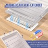Touri 2 Pack Magnetic Air Vent Extender for Under Furniture,