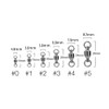 Ball Bearing Swivel Stainless Eyelet Set 15 to 50 Pieces