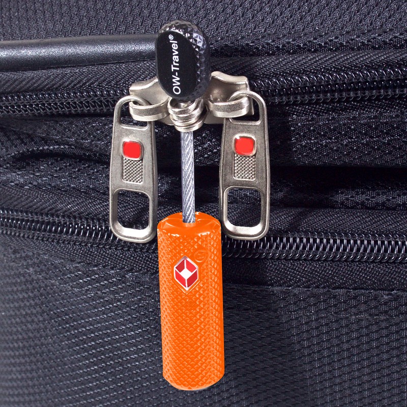 Cable Lock with Key (4) OW-Travel Suitcase Lock Padlock Luggage