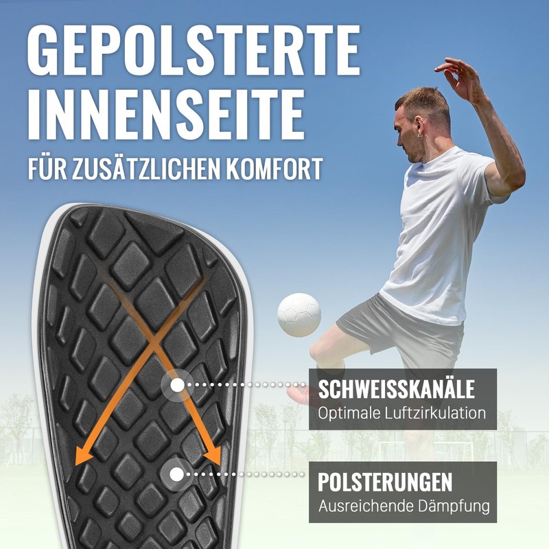 Men's Shin Pads Including Socks with Optimised Pocket - Children's