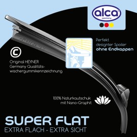 alca® Windscreen Wiper Set Suitable for Toyota Corolla Estate (08.2002-02.2007) Super Flat Bar Wiper Windscreen Wiper