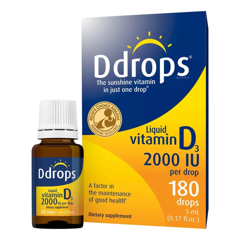 Ddrops Para Adultos Vitamina D3 2000 Iu Con 180 Gotas