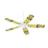 Puppy Dogs on Black - Ceiling Fan Skin Kit fits
