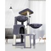Smouatou Target 37.4 Grey Cat Tree Condo With Hammocks Scratching