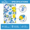 Whaline Lemon Tablecloth Rectangle Italian Lemons Fabric Table Cloth Waterproof