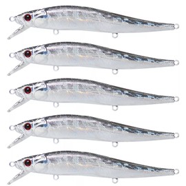 FREE FISHER Lure Blanks Crankbaits Unpainted Fishing Lures with 3D Fishing Eyes, Walleye Trout Bass Fishing Top Lures