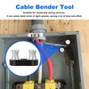 Cable Bender Tool for Most Wires, Works with 1/2" Ratchet