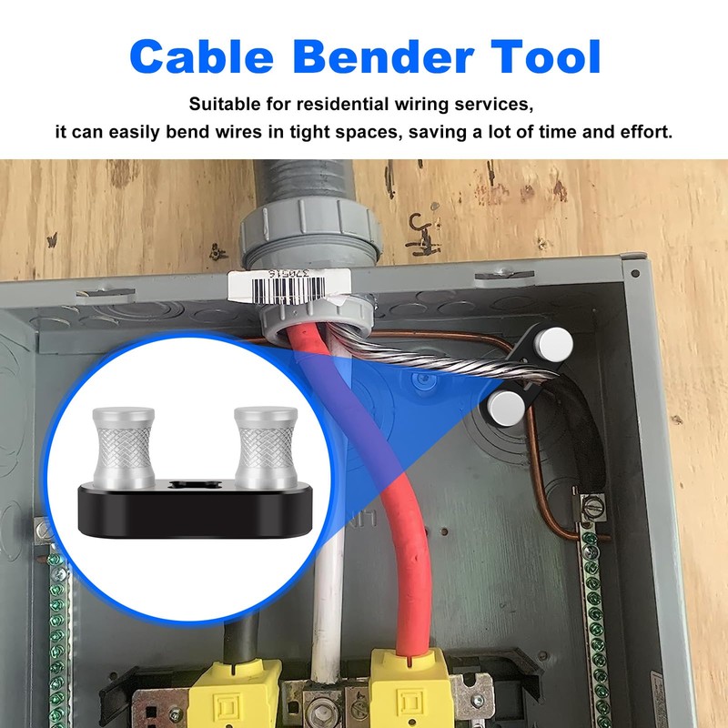 Cable Bender Tool for Most Wires, Works with 1/2" Ratchet