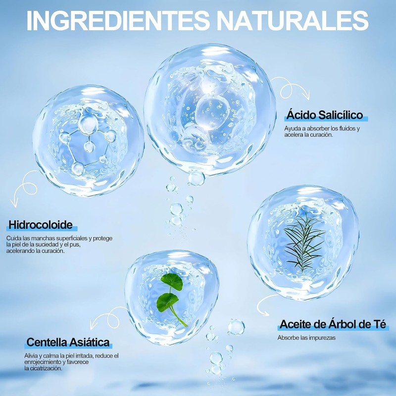 Parches Para Acné, Pimple Patch, 324 Parches Hidrocoloides para Espinillas