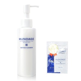 MUNOAGE Deep Milk Cleansing, 5.1 fl oz (150 ml), Peaceful and Subtle Citrus Scent, For Skin Tending to Dry Skin, Makeup/Exfoliating Gently Removes With Milk, Moisturizing Washes Up, Sensitive Skin