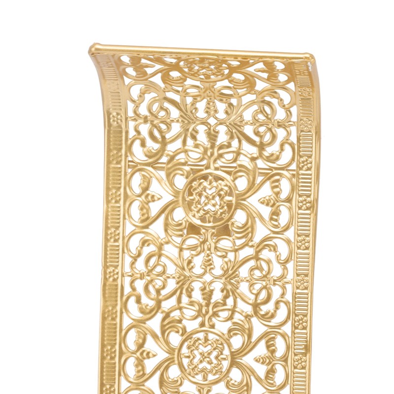 Shelving Solution Wall Sconce Candle Holder Gold Hollow Carved Exquisite