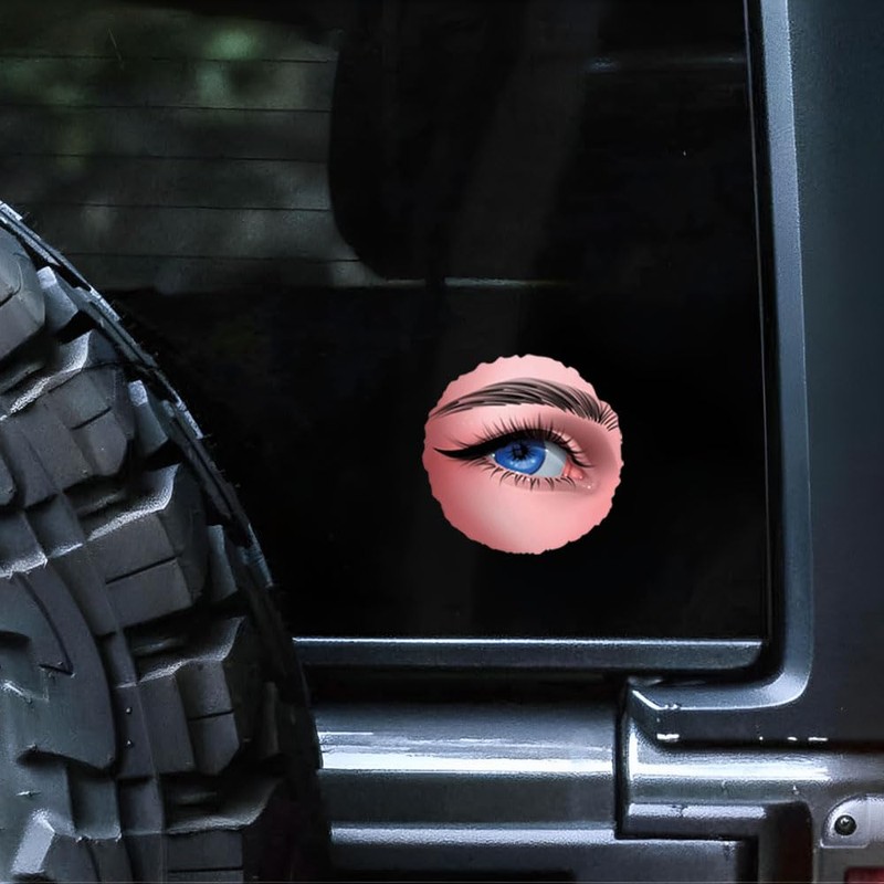 Eye Pattern Car Stickers, Waterproof Vinyl Decals for Bumper and